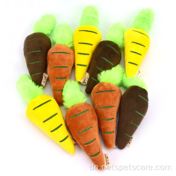 Hochwertiges Cartoon-Karotten-Quetschspielzeug für Hunde